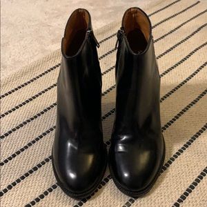 Madewell Black Leather Booties